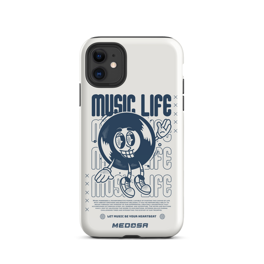 Music Life White and Navy