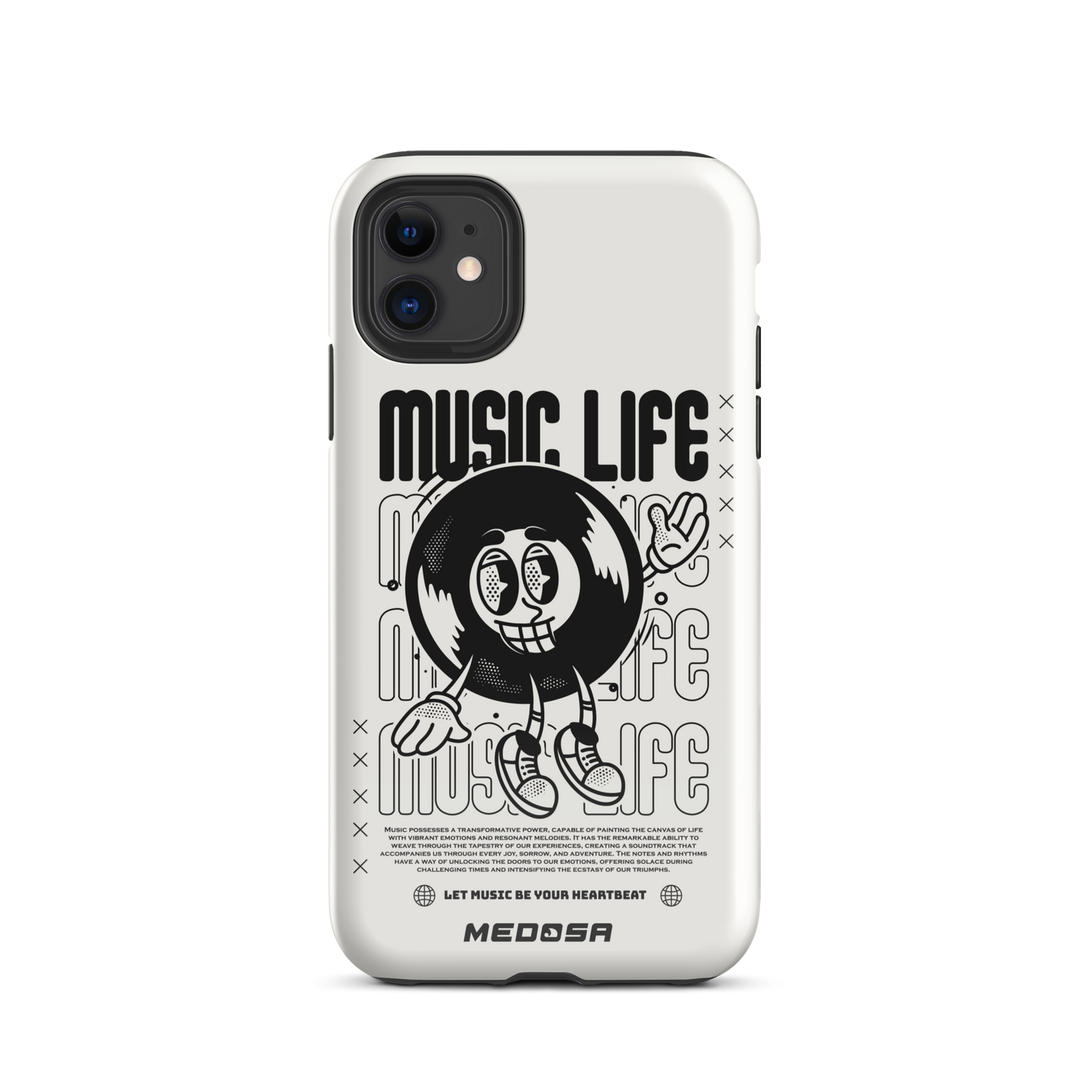 Music Life White and Black