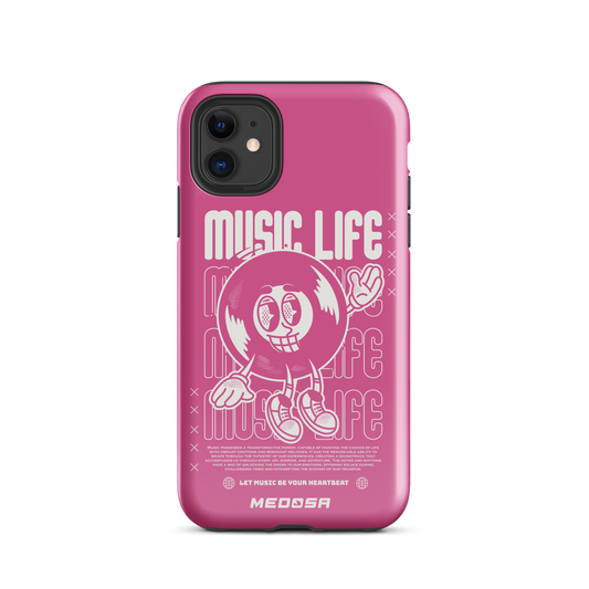 Music Life Pink and White