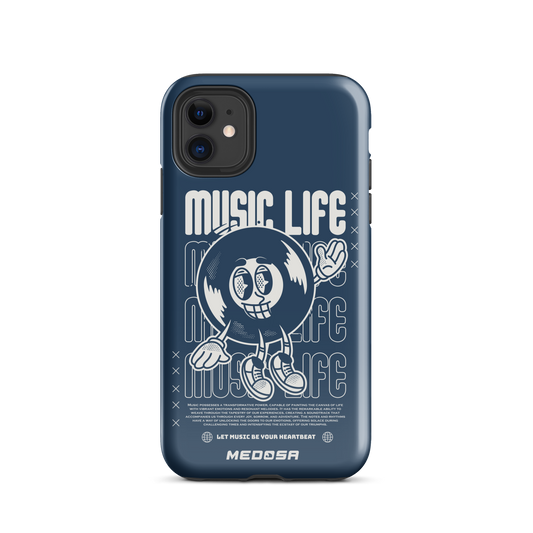 Music Life Navy and White