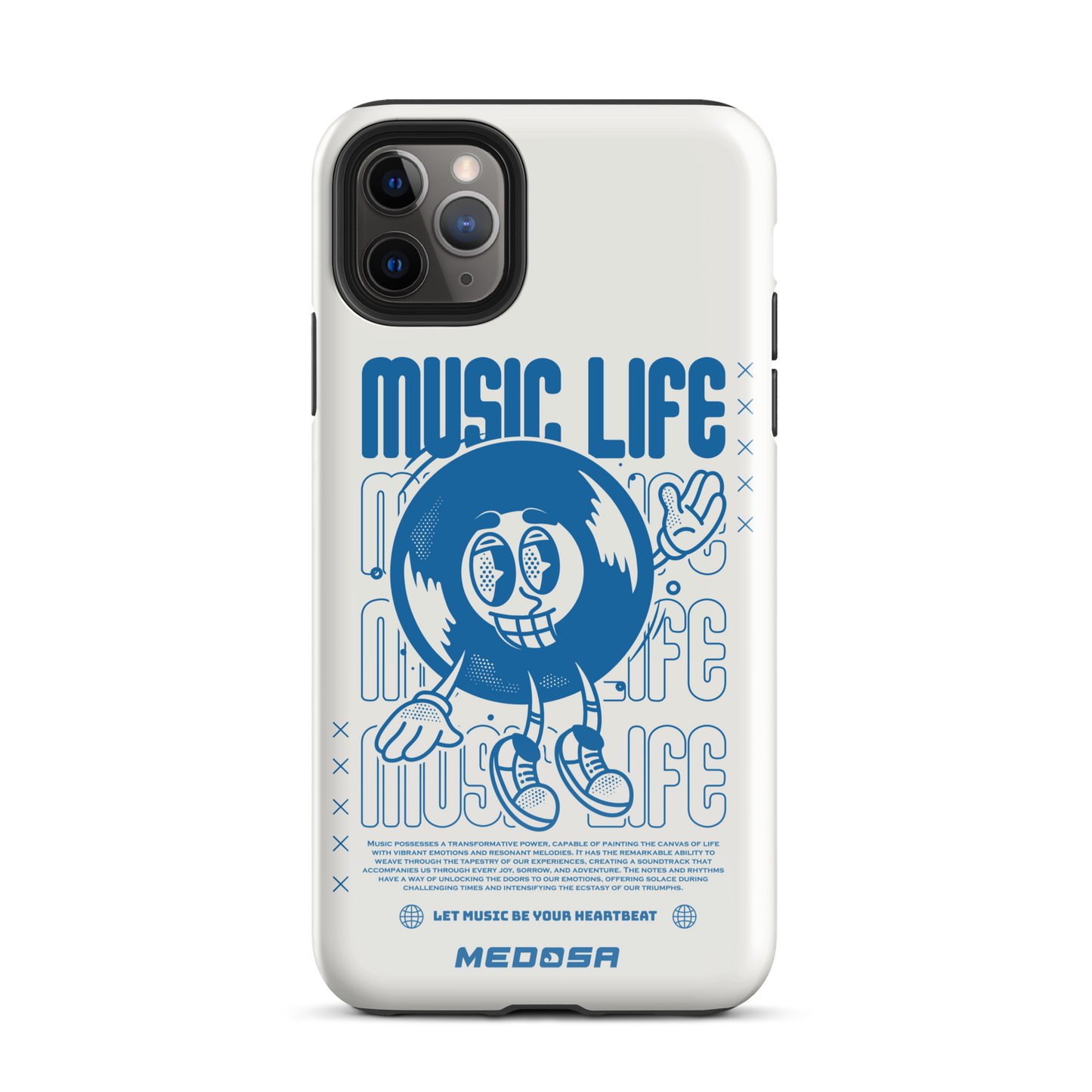 Music Life White and Blue