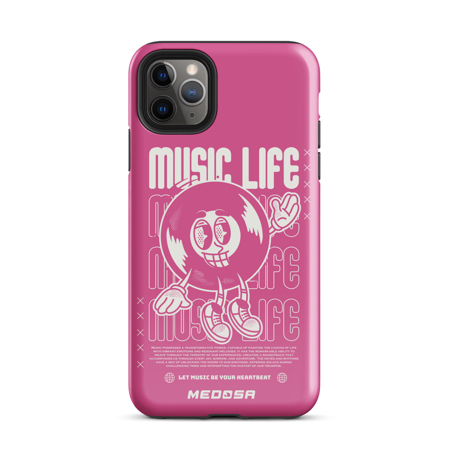 Music Life Pink and White