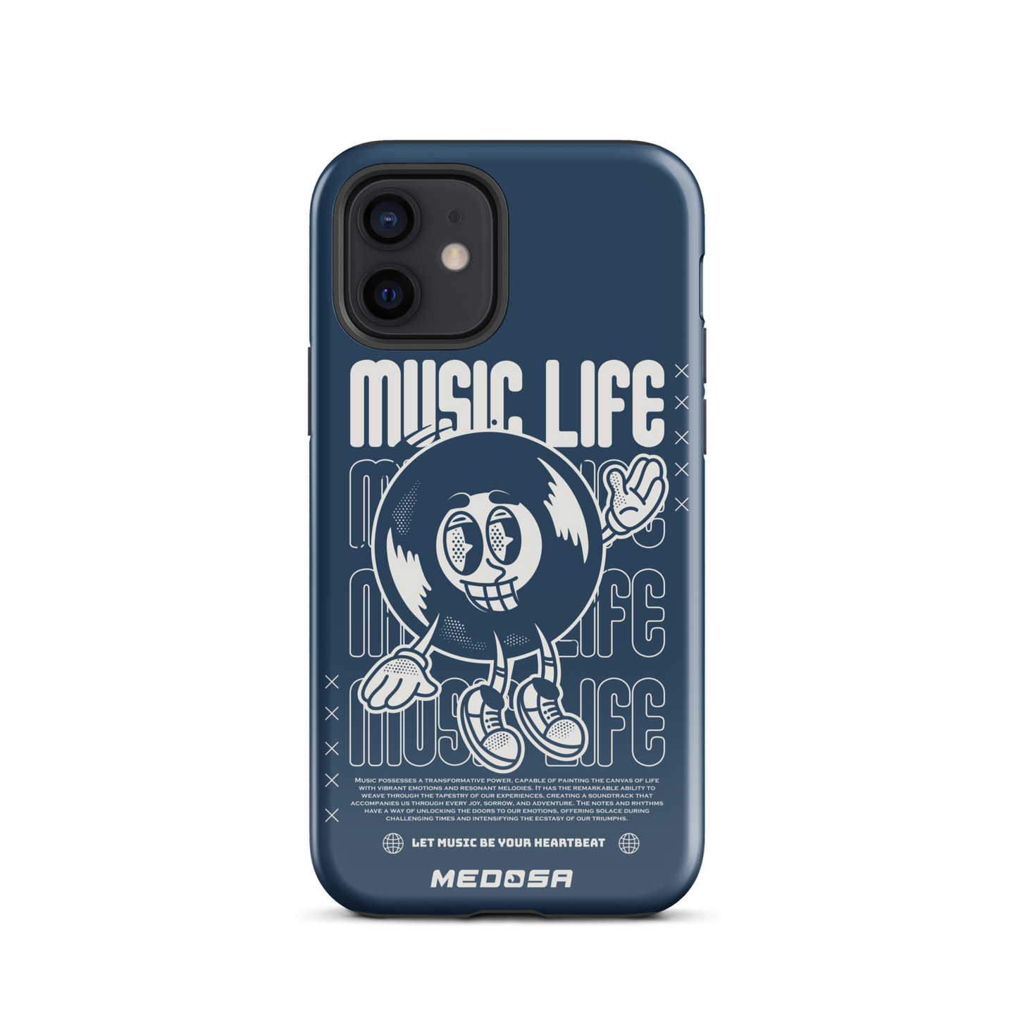 Music Life Navy and White