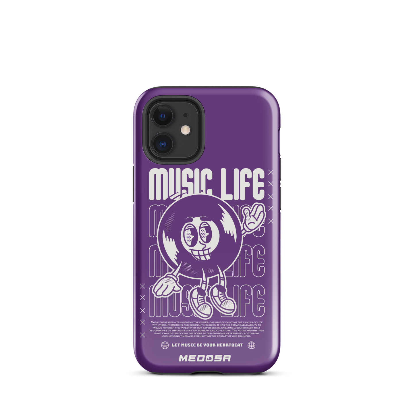 Music Life Violet et Blanc