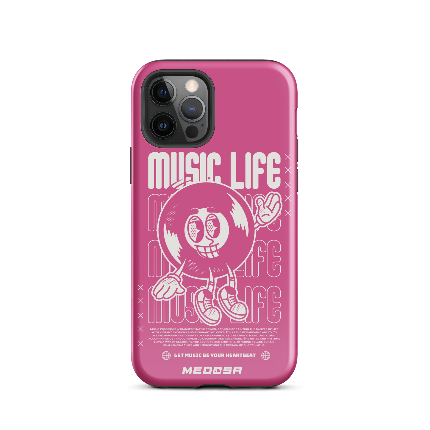 Music Life Pink and White