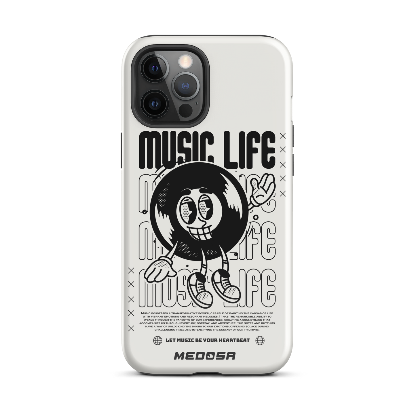 Music Life White and Black