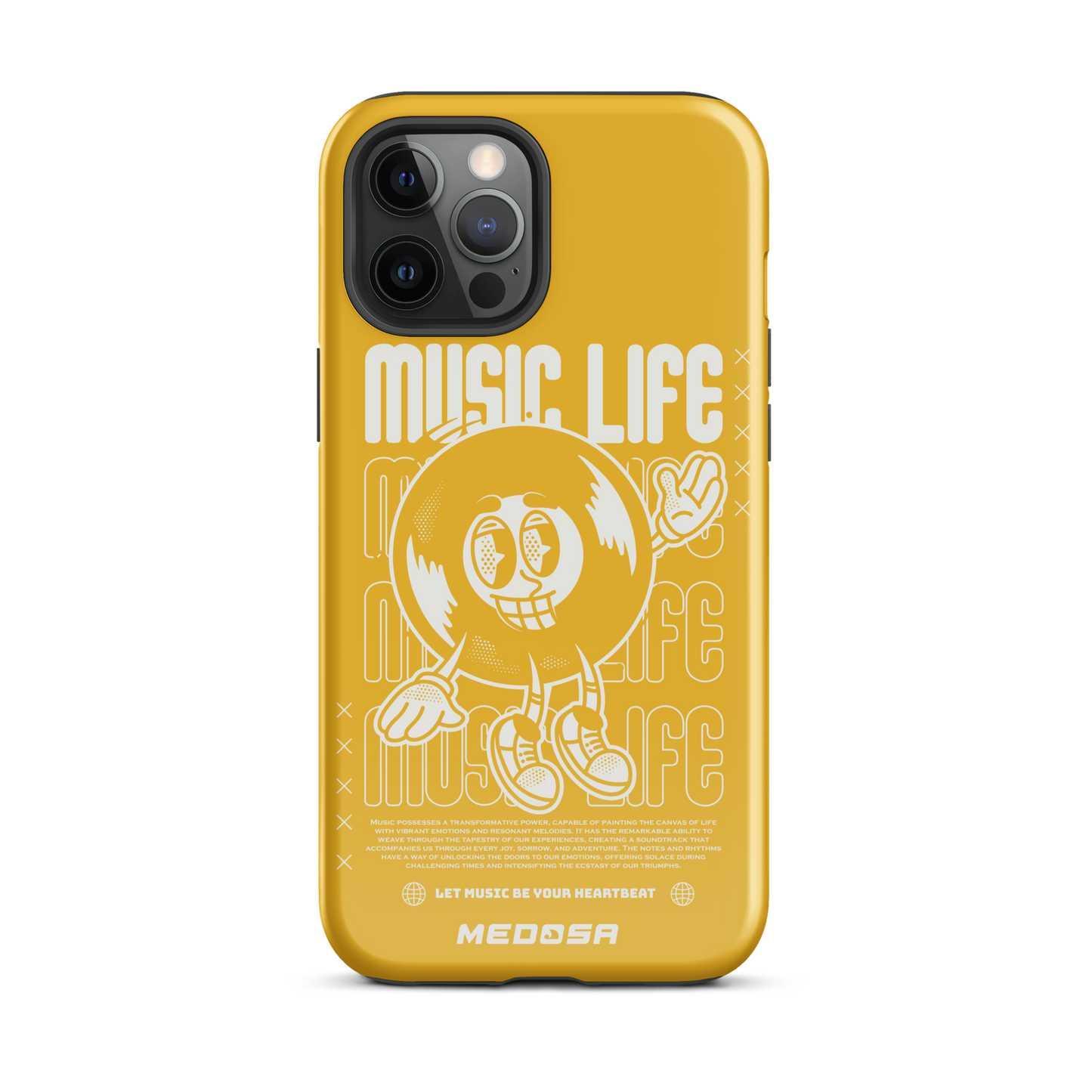 Music Life Yellow and White