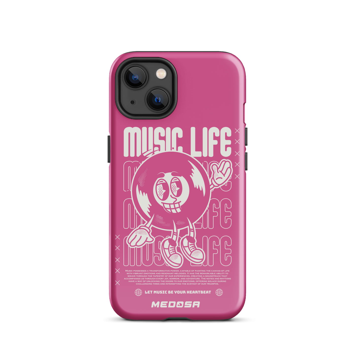 Music Life Pink and White