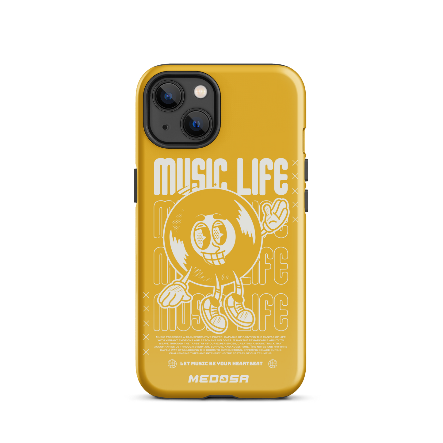 Music Life Yellow and White