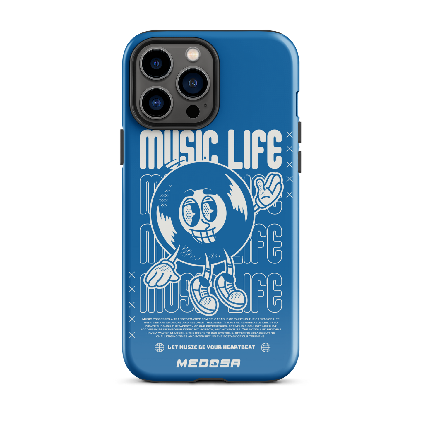 Music Life Blue and White