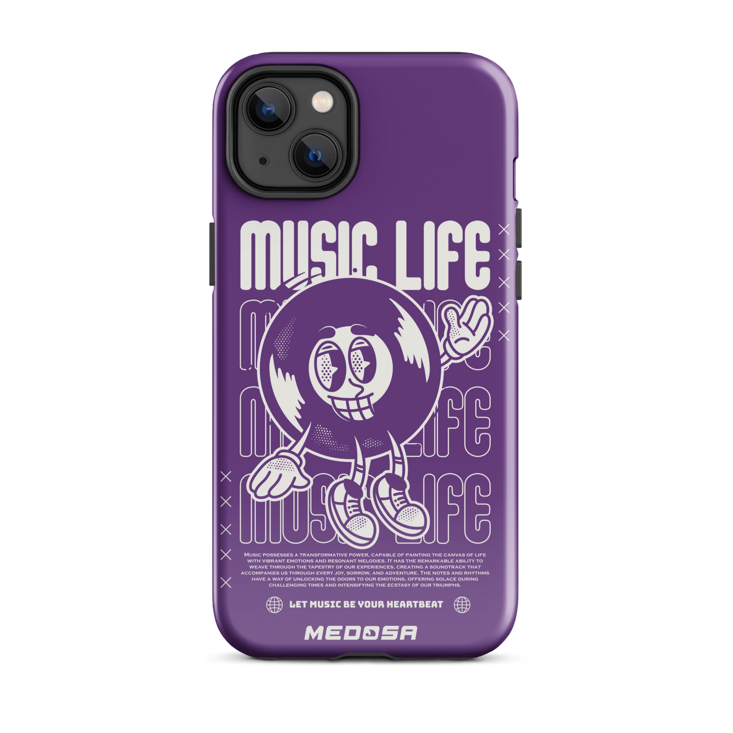 Music Life Violet et Blanc