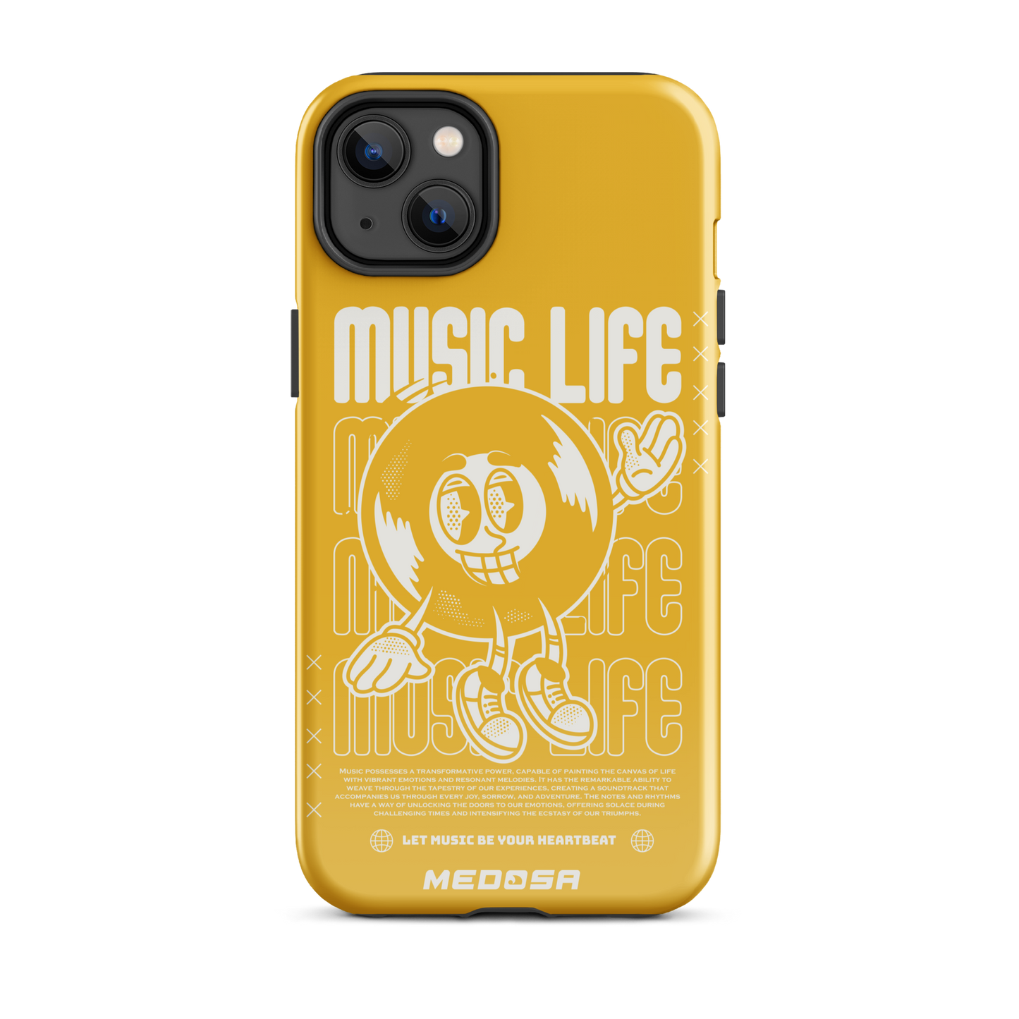 Music Life Yellow and White