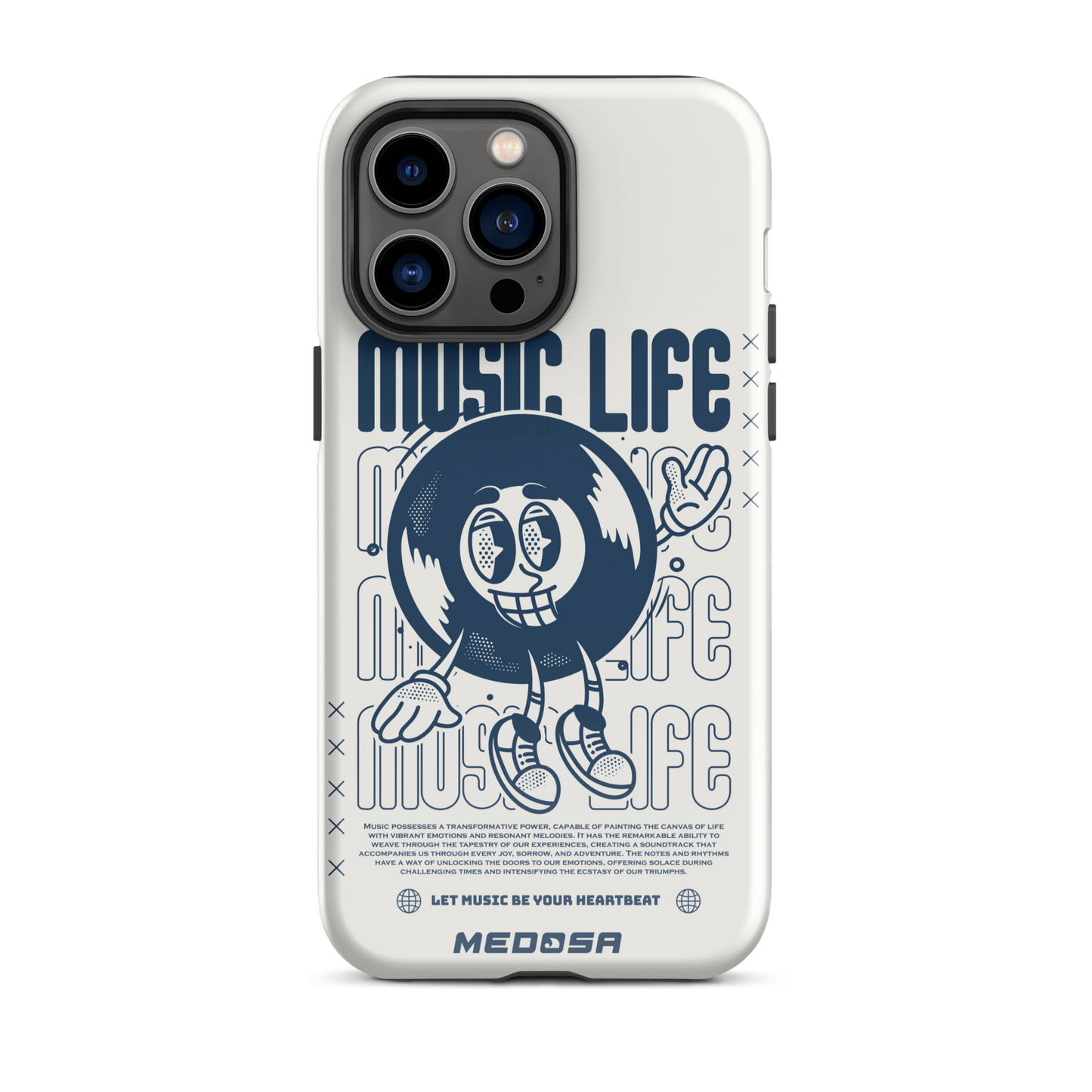 Music Life Blanc et Navy