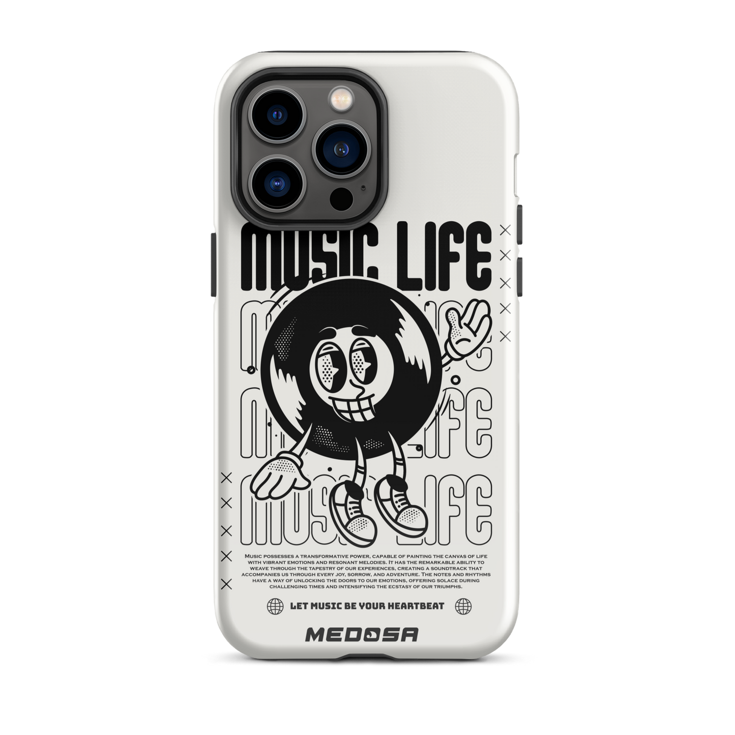 Music Life White and Black