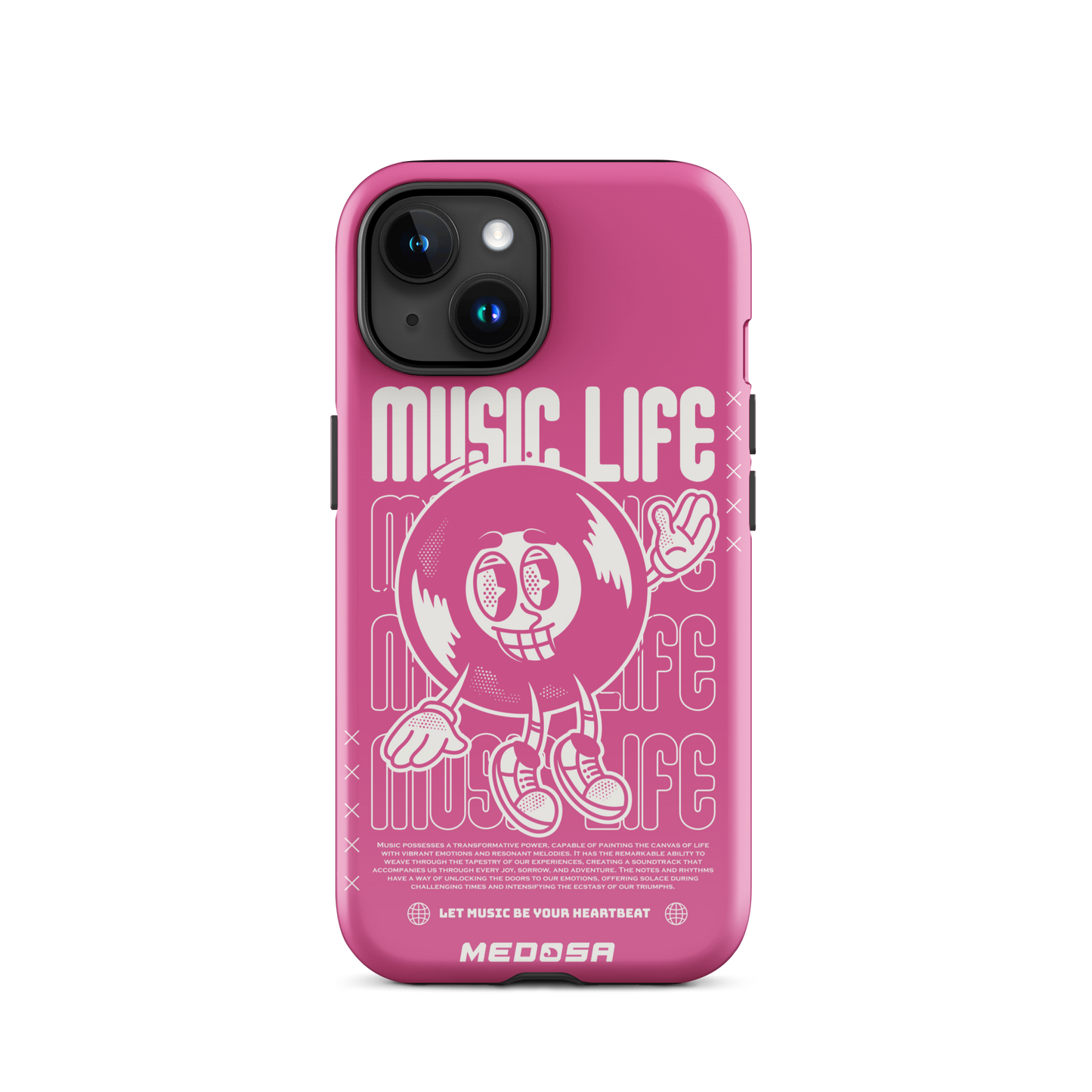 Music Life Pink and White