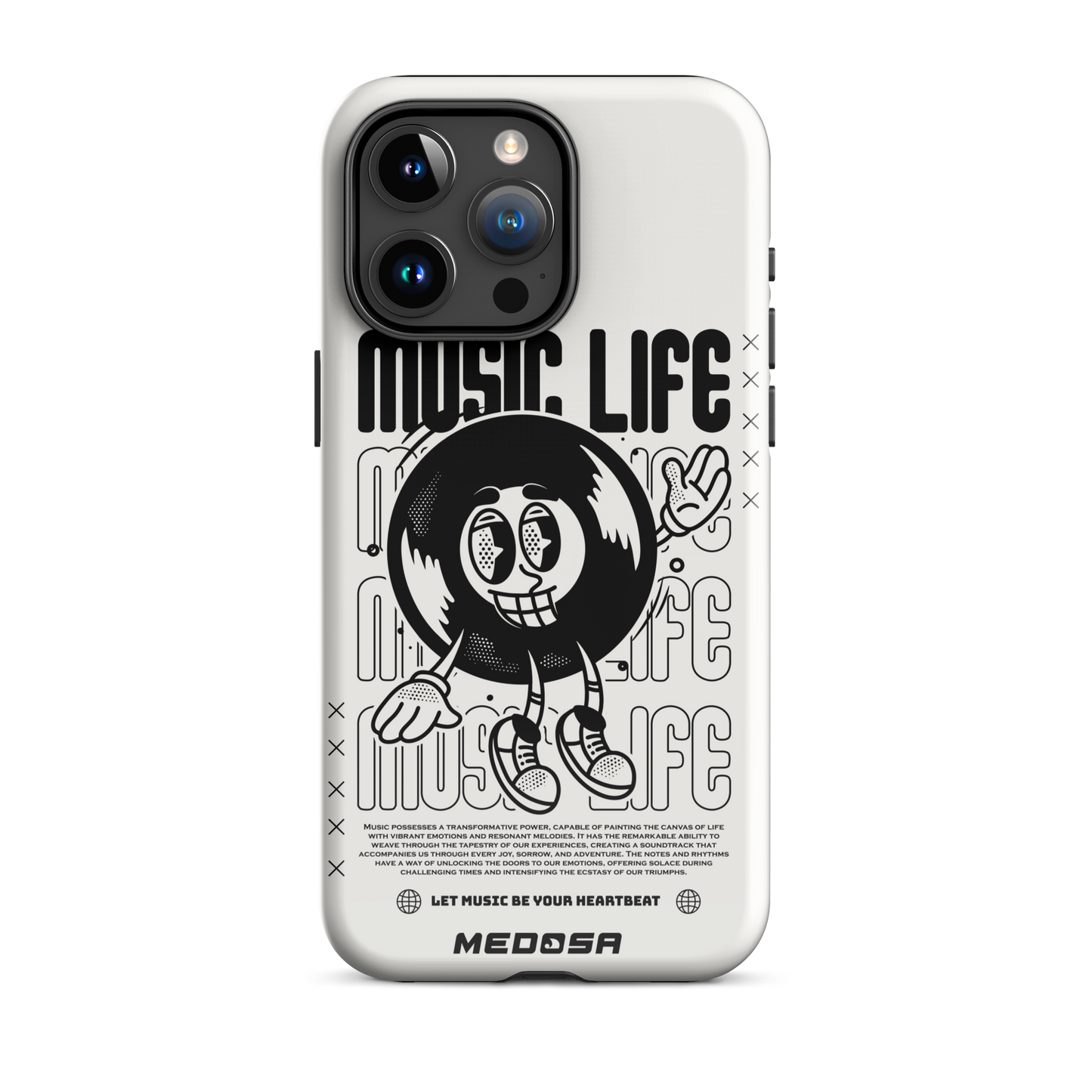 Music Life White and Black