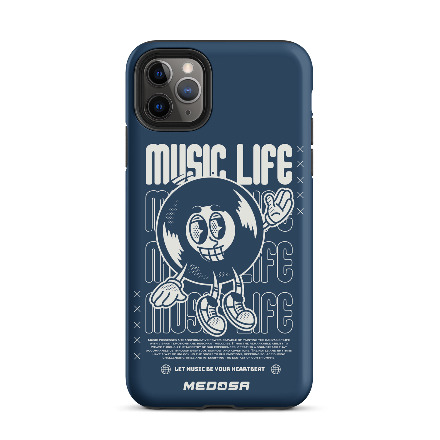 Music Life Navy et Blanc