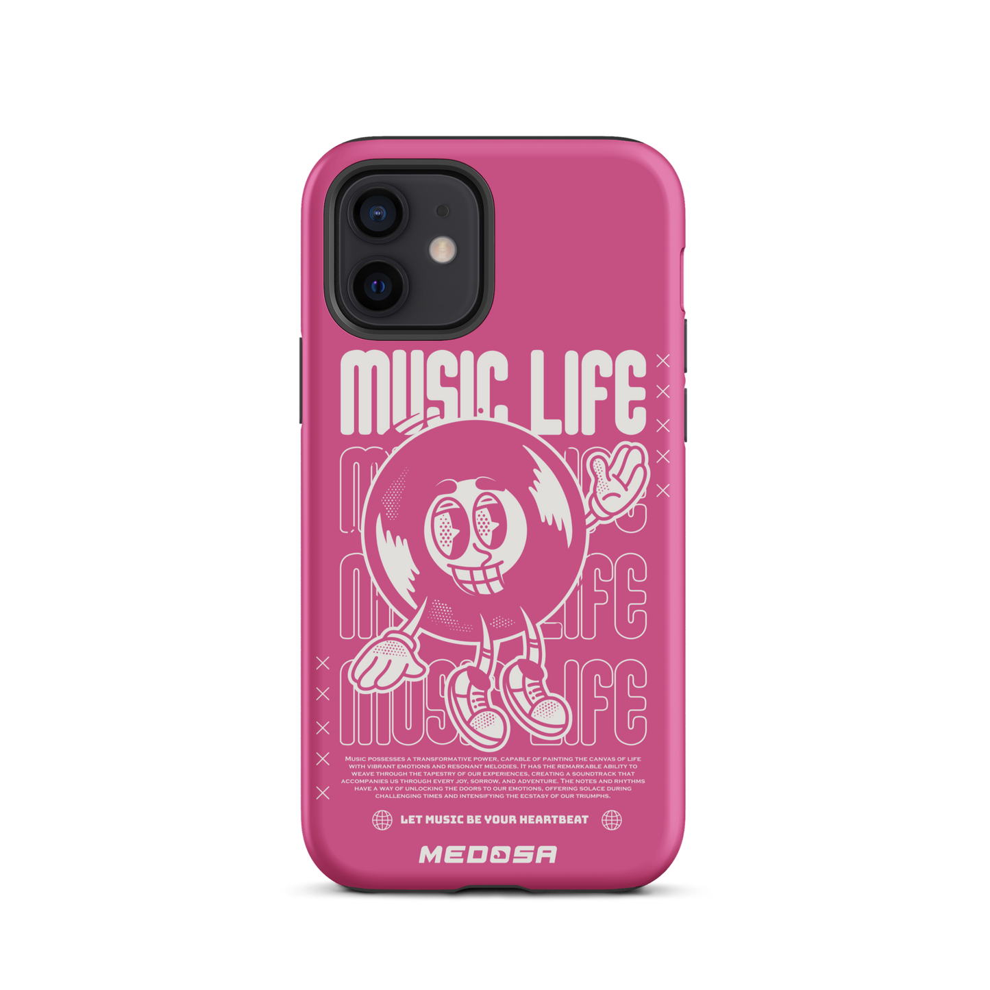 Music Life Pink and White