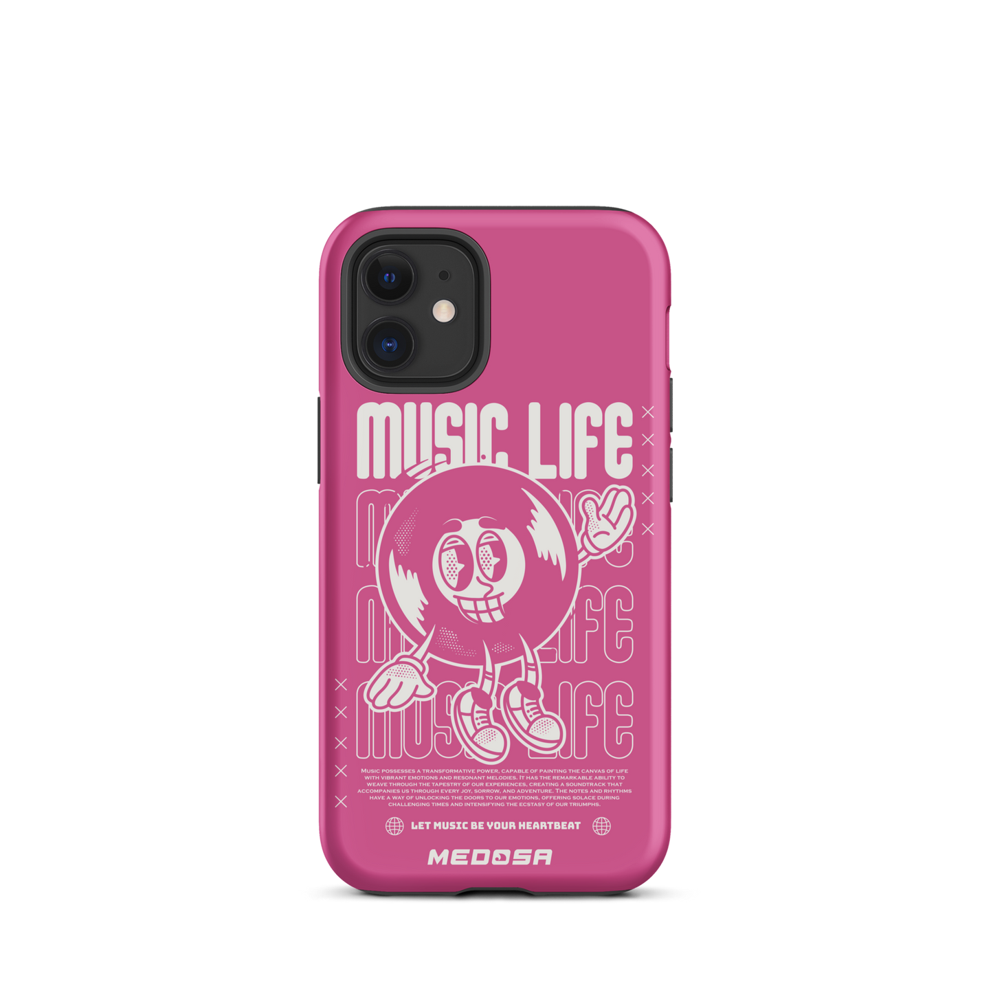 Music Life Pink and White