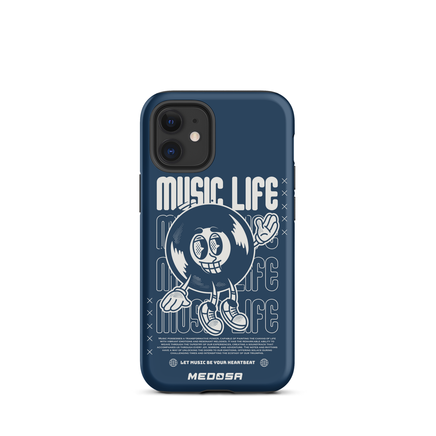 Music Life Navy and White