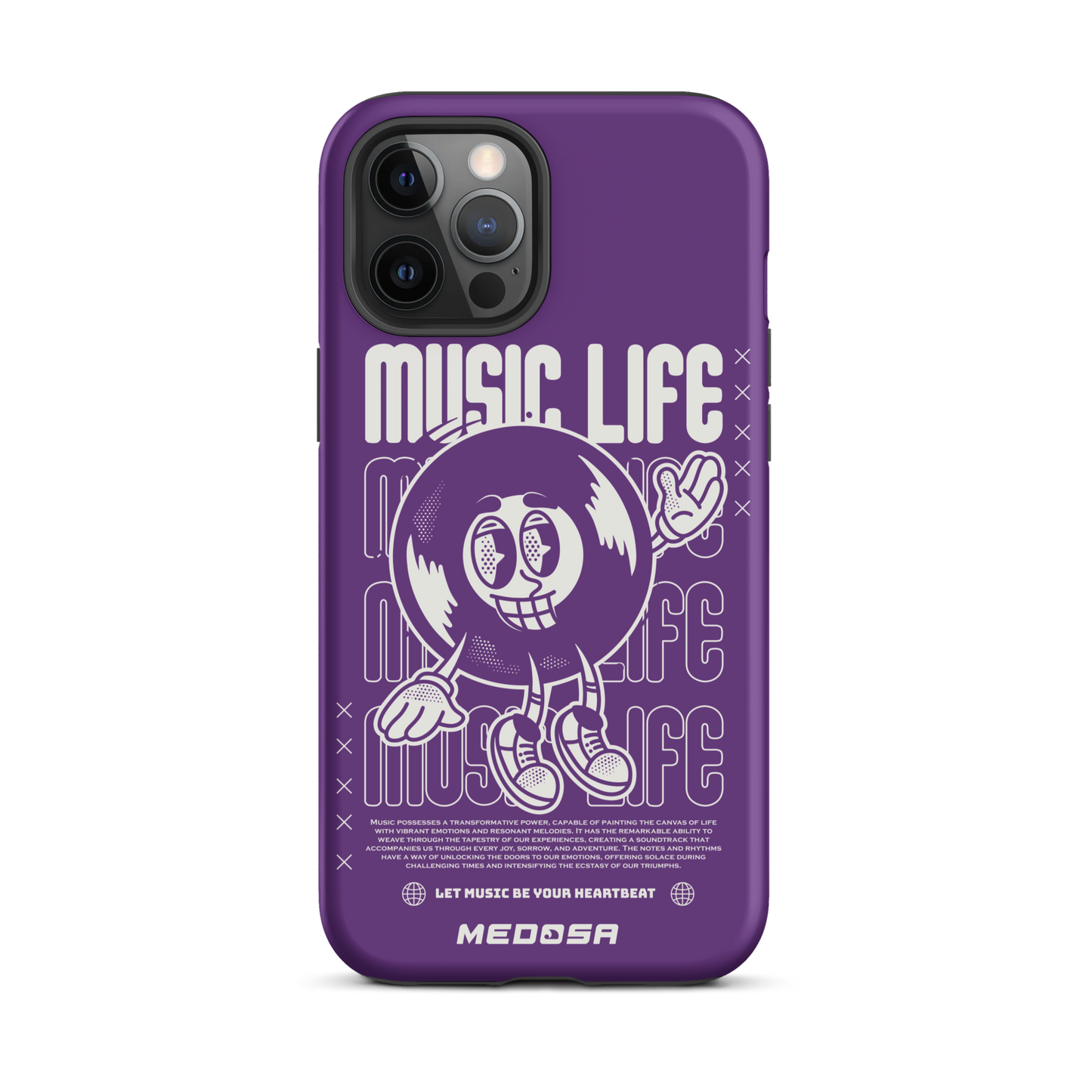 Music Life Violet et Blanc