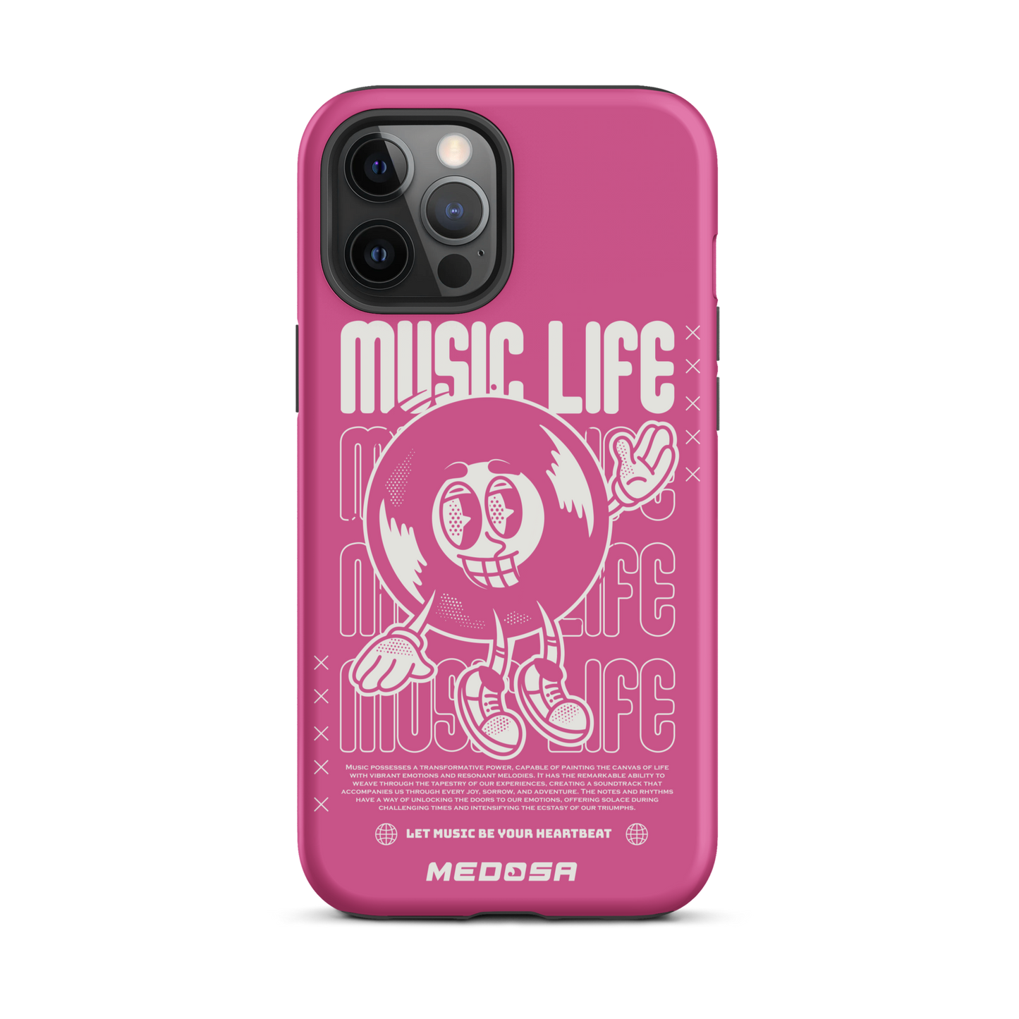 Music Life Pink and White