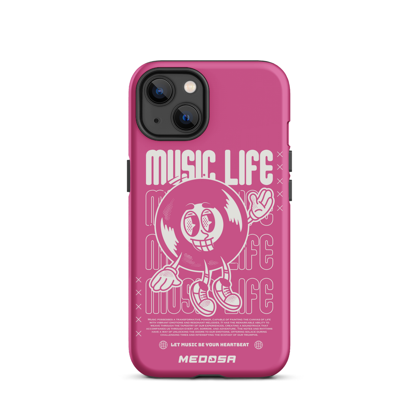 Music Life Pink and White