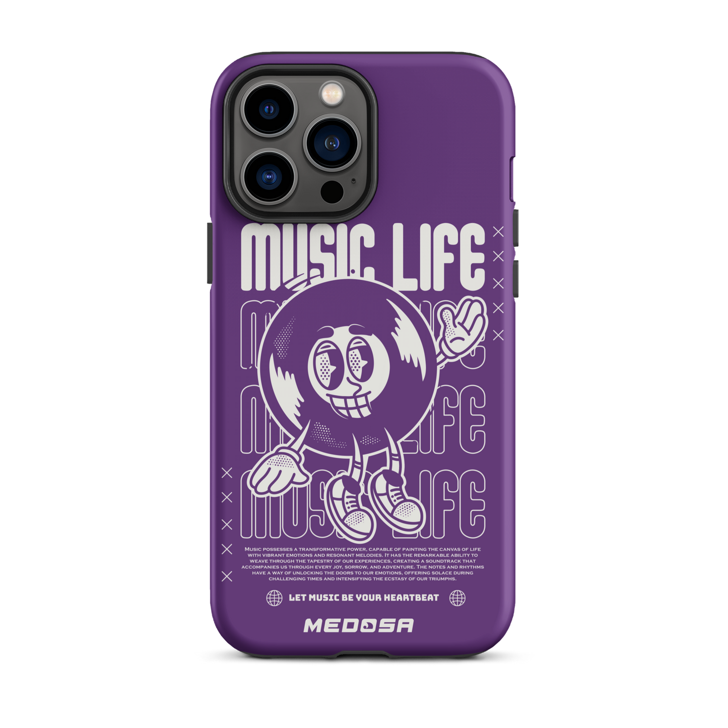 Music Life Violet et Blanc