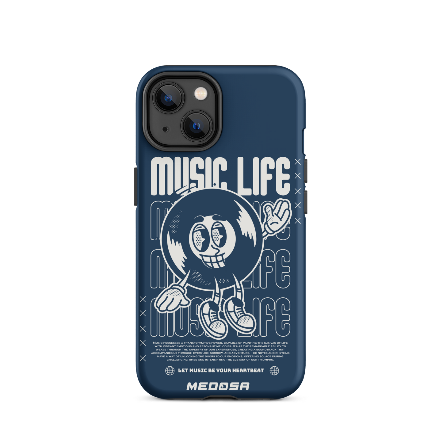 Music Life Navy et Blanc