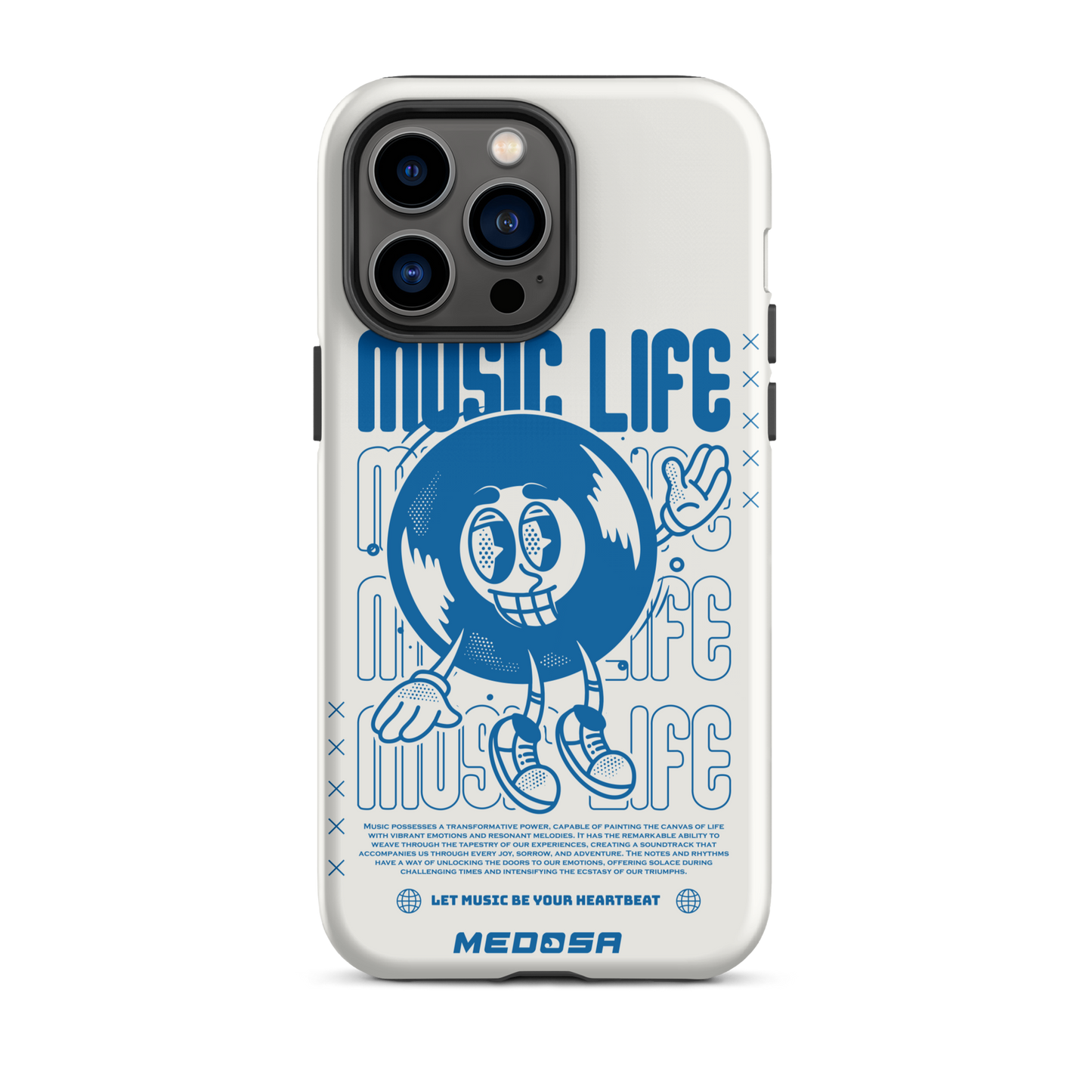 Music Life White and Blue