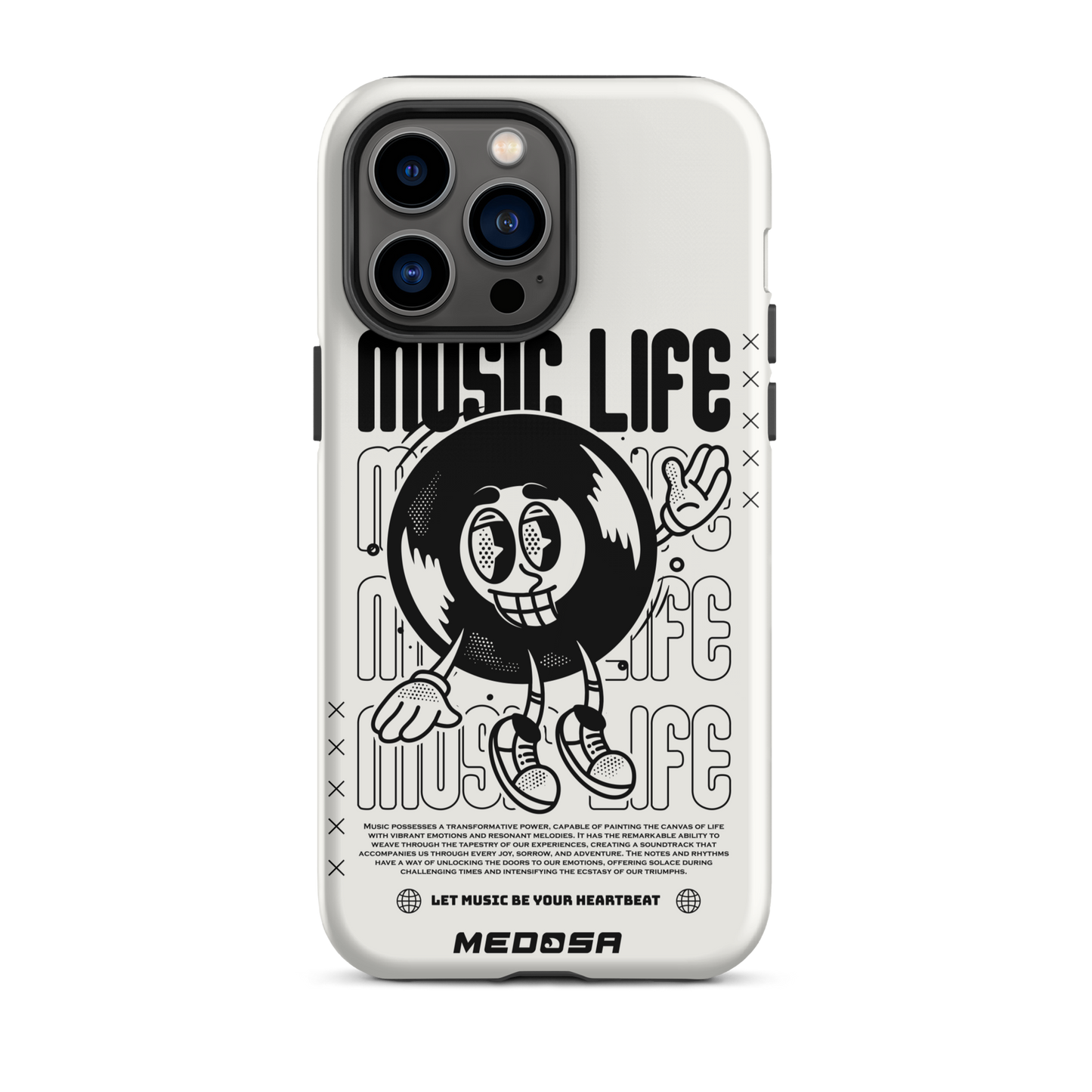 Music Life White and Black