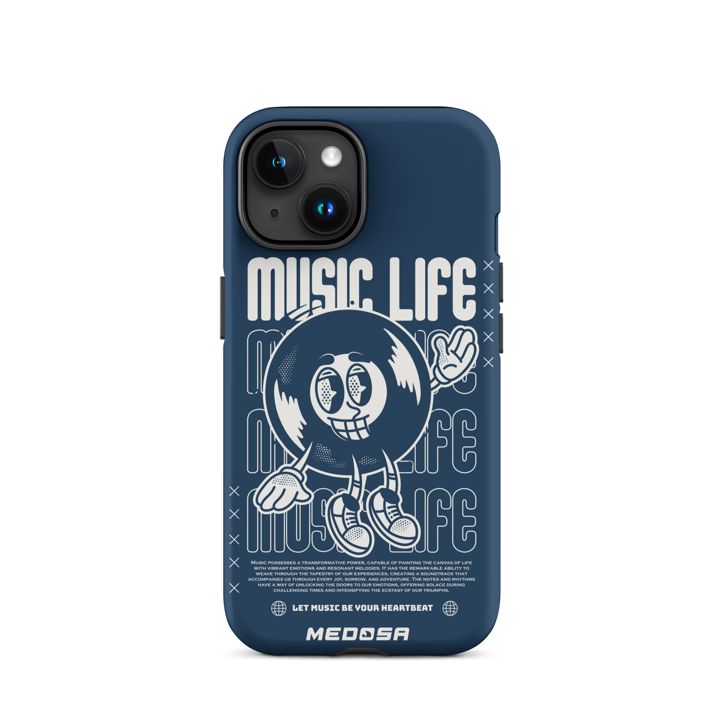 Music Life Navy et Blanc